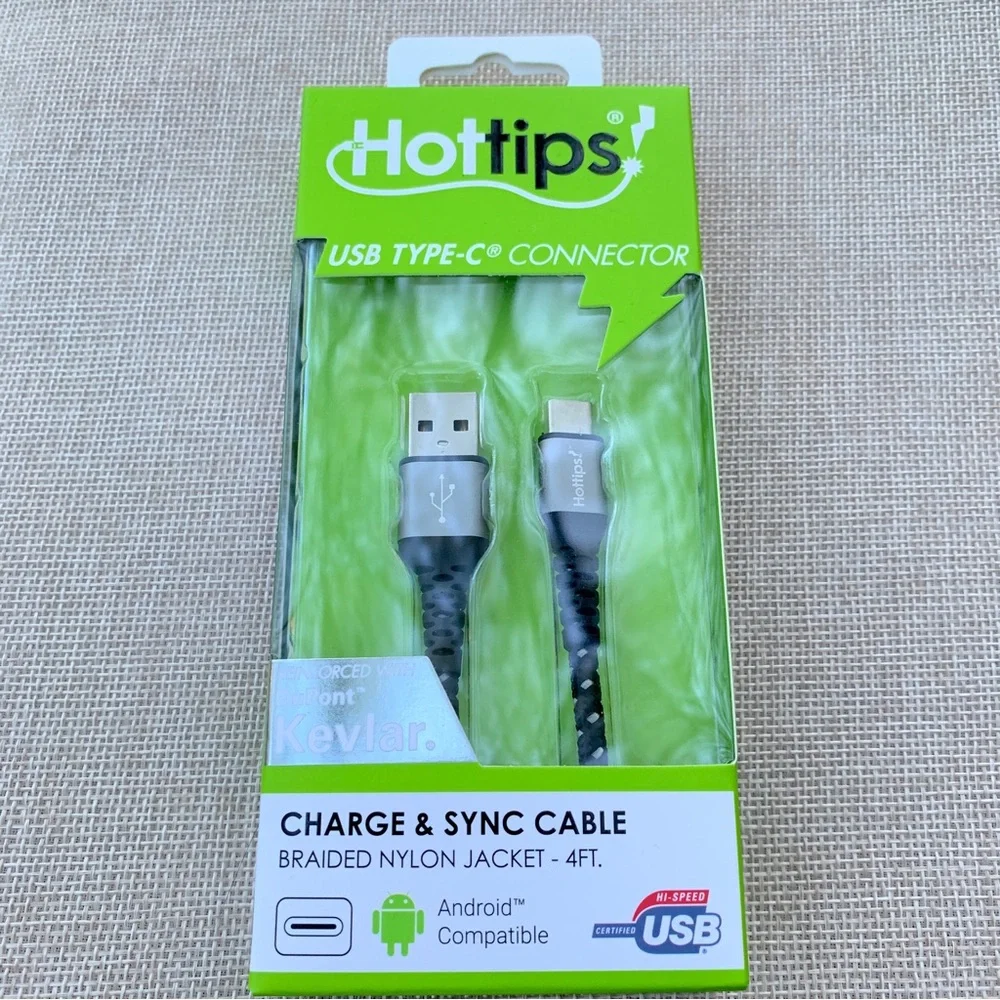 USB Type C Connector Cable 4 Ft Length New in Package